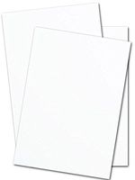 White Silk Matt Card Stock 130lb. Cover (300gsm) - 50 Pk (Not for Inkjet Printer) (8.5 x 11)