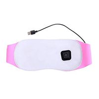 Heating Pad Electric Portable Heating Waist Pad Massage for Menstrual Cramps Lower Back Stomach Pain Relief Warming Waist Belt with 3 Gear Temperature and Vibrations Vibration Massage Pink