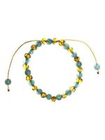 Baltic Amber Adult Adjustable Bracelet by UMAI - Pain Relief for Arthritis, Migraine, Anxiety, Carpal Tunnel (Aquamarine)