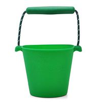 Beach Toys Bucket Foldable Silicone Pail Collapsible Sand Buckets Shower Bath Pour Bucket Hand-held Barrel