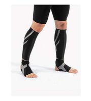 Aider Power-Band Calf Taping Support Brace 2 Pack, Ultra-Thin, Silicone Compression Taping (Large (L) 42-46 cm - Both Sides)