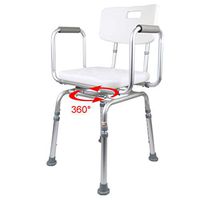 KYSZD-Benches Shower Chair with Arms and Back | Adjustable Height Medical Bath Tool | Anti Skid and No Slip Bathtub Seat | for Handicap,Disabled, Seniors and Elderly