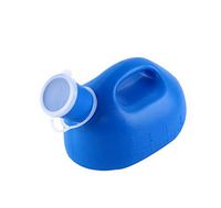ZMM® Urinal Pot, Thicken High Capacity Portable For Men Urinal Household With Lid Chamber Pot Adult Urinal Pot Bed Plastic Urine Urinal Pot Blue 2000ml Hospital Urine Collector Car Traffic Jam Traveli