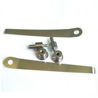 Srate 2 PCS Biological Stereo Microscope Tablet Clip Slide Clip Stage Specimen Presser (8.2cm)