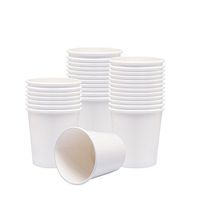 Benail Paper Ice Cream Cups, Paper Hot/Cold Soup Cups - 100 Count (White) (16 oz)