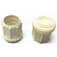 Protective Leg Tip, Slipon, Rd, 1-3/32, PK25