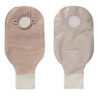 New Image Drainable Pouch - Transparent - New Image 12" Drainable Pouch Color Code (R) Flange 2 1/4" Transparent - Box of 10 - Box of 10