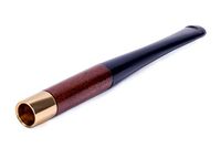 Dr. Watson - 10 cm Short Wooden Cigarette Holder, Handmade, Smooth Finish, Choice of Regular or Extra Slim Size (Regular)