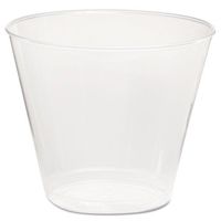 WNA Comet Plastic Tumbler, 5 oz, Clear, Squat, 50/Pack - 20 packs of 50 cups. 1000 per case.