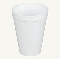 Dart 12J12, 12 Oz. White Foam Cup with White Lift'n'Lock Plastic Cup Lid, Customizable Disposable Hot and Cold Drink Beverage Tea Coffee Cups (50)