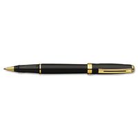 Sheaffer Products - Sheaffer - Prelude Roller Ball Stick Pen, Black Ink, Fine - Sold As 1 Each - Balanced, cigar-shaped profile. - 22k gold plate trim. - Matte black finish. - Luxury gift box. -