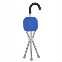 DSHUJC Folding Canes Seat Crutch Stool ABS Engineering Plastic Panel Non-Slip Handle and Foot pad Triangular Support Design for Elder Gift,B