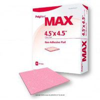 PolyMem MAX Non-Adhesive Dressing-Dimensions: 4 1/2" x 4 1/2" (11 x 11 cm) - Box of 10