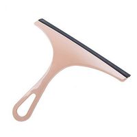 Window Squeegee, Glass Cleaning Wiper Rubber Blade with Nordic Colored Handle Cleaning Tool for Shower Bathtub, Glass Window, Mirror Windshield Wipers(Pink)