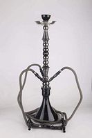HHJJ Large Size Iron zinc Base with Acrylic Ball Hookah Set Hose Metal Charcoal clamp Chicha Narguile