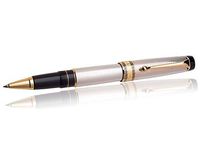Aurora Optima - Silver Solid Rollerball Pen - AU-976