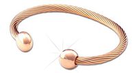 QRay Deluxe Pink Goldtone Bracelet SIZE SMALL Q Ray Q-Ray Q.Ray