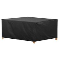 Zxmsmn Garden Furniture Set, 210D Oxford Cloth Waterproof UV Protection Terrace Cover Black a Variety of Sizes for You to Choose (Size : 127x127x74CM)