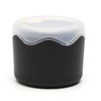RUZYY Candy Color Wristwatch Storage Case Plastic Single Watch Box Case with Sponge - Black