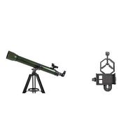 Celestron ExploraScope 22102 80AZ Refractor Telescope with Basic Smartphone Adapter 1.25" Capture Your Discoveries
