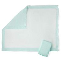 Medline Premium Disposable Polymer Underpads with Polypropylene Backing, Deluxe Weight 30 x 36 inches (10 count)