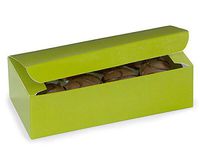 One Piece Folding Candy Box 10 Count - 1 LB - Leaf Green