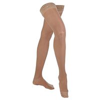 Legline Super Sheer 20-30mmHg Women's Sheer Stocking Thigh High Closed Toe Color: Sahara, Size: Small
