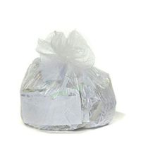 Clear 8 gallon Trash Bags, High Density, 24x24, 8 gallon 1000/Case 8 Microns