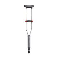 Underarm Crutches Non-Slip Thickening, 9-Section Height Adjustable Walking Crutch, Aluminum Alloy Underarm Crutches, Suitable for Arthritis Iumbar Muscle Strain Elderly Youth,Silver