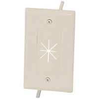 45-0014-LA 1-Gang Cable Plate with Flexible Opening (Light Almond) Consumer Electronics