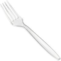 Fineline Settings 50-Piece Extra Heavy Cutlery Forks, Clear