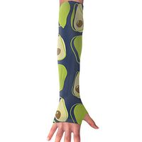 FRS Ltd Unisex Cooling Arm Sleeves Avocado Sun Block UV Protection Perfect for Driving Fingerless Breathable Gloves (1 Pair)