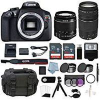 Canon EOS Rebel T6 Bundle With EF-S 18-55mm f/3.5-5.6 IS II & EF 75-300mm f/4-5.6 III Lens + Advanced Accessory Kit - Including EVERYTHING You Need To Get Started