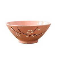Bowl Japanese Style and Wind Ramen Bowl 7 inch Japanese Restaurant Hotel Eating Noodle Bowl Large Bucket Bowl Creative Ceramic Tableware - 4 Colors Hotel tableware home noodles boiled fish soup bowl