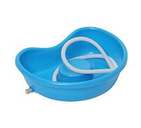 Shampoo Basin Flat Lay Dedicated Wash Basin   Nursing Bed Back Horizontal Wash Basin (Color : Blue)