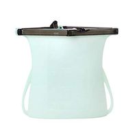 lzndeal Portable Silicone Food Storage Bag Freezer Bag， Food Storage Bags，Seal Food Containers， 1 Pcs Reusable Silicone Food Storage Bags Stand up Freezer Airtight Seal Food Containers