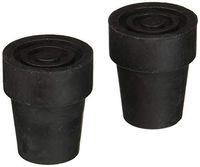 Medline Cane Replacement Tips, Black