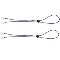 2pcs Napkin Clip Bib Towel Adjustable Cord Eating Paper Holder Wipes Clip Holder for Seniors Adults - Blue