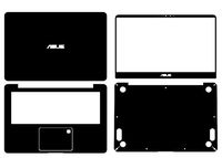 Special Laptop Black carbon fiber Vinyl Skin Stickers Cover Guard for ASUS UX430 UX430UQ UX430UA 14"