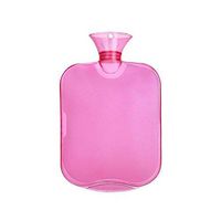 Binglinghua 2000ml Water Filling Hot Water Bags Transparent PVC Explosion-Proof Pouch (Wine red)