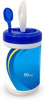 Disinfectant Wipes Portable 75% Alcohol Wet Wipes Antiseptic Cleaning Sterilization Wipes for Tourism, Hotel, Restaurant, Home, Office, Car, 60 Sheets/Pack