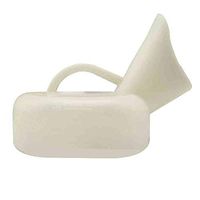 Urinal MAZHONGWU Large-Capacity Female Urine Bottle Hospital Care/Home/Camping/Long-Distance Driving Large Diameter, Leak-Proof Handle Design, Easy-to-use Portable White