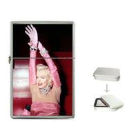 New Product MARILYN MONROE GENTLEMEN PREFER BLONDES 2 Flip Top Cigarette Lighter + free Case Box