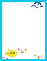 Dolphins & Fish Stationery Printer Paper 26 Sheets