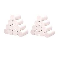 10 Rolls Paper Towels, Soft Plenty 4-Ply Paper Hand Towels Toilet Paper Toilet Roll Eco Friendly Recycled Toilet Tissue, White, Tubeless (White. 20Rolls)