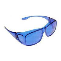 Color Therapy Glasses Fits Over Prescription Glasses (Blue)