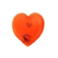 HealthmateForever Dual Comfort Hot or Cold Therapy Pack - Heart Shaped (Orange) 4.3'' *4.3''
