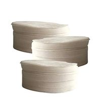 SUPVOX Makeup Remover Pads Facial cosmetic Removal Cotton Wipes White Women Ladies Girls (7.5cm) 300pcs