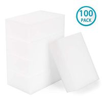 LTWHOME Magic Cleaning Sponge Multi-Functional Melamine Foam Extra Durable 90mm X 60mm X 30mm(Pack of 100)