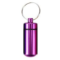 Erholi Waterproof Portable Medicine Box Bottle Holder Keychain Carabiner Pill Dispensers & Reminders